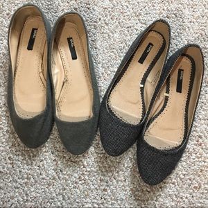 2 pairs of BGD Urban Outfitters fabric flats